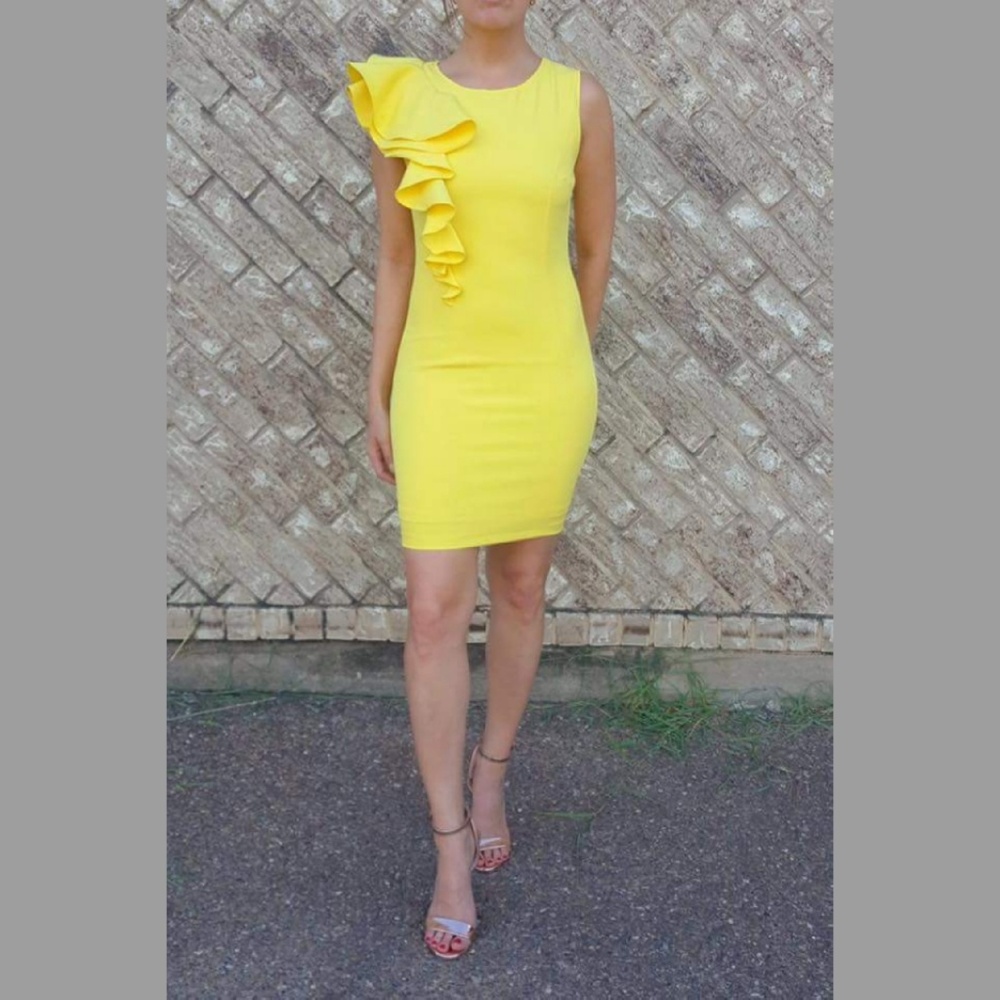 Side Ruffle Dress